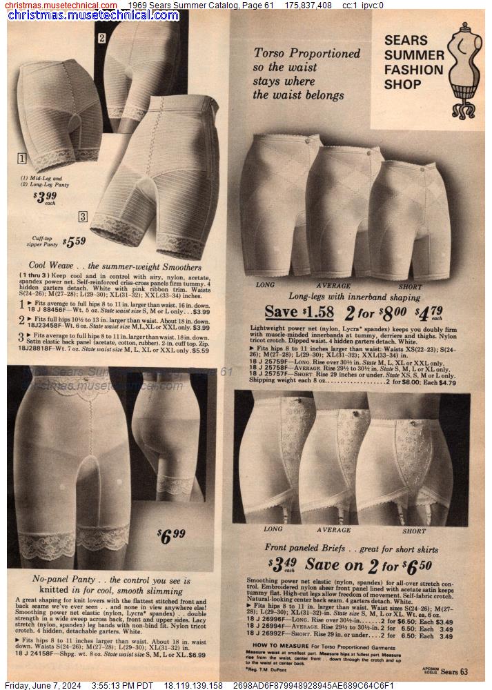 1969 Sears Summer Catalog, Page 61