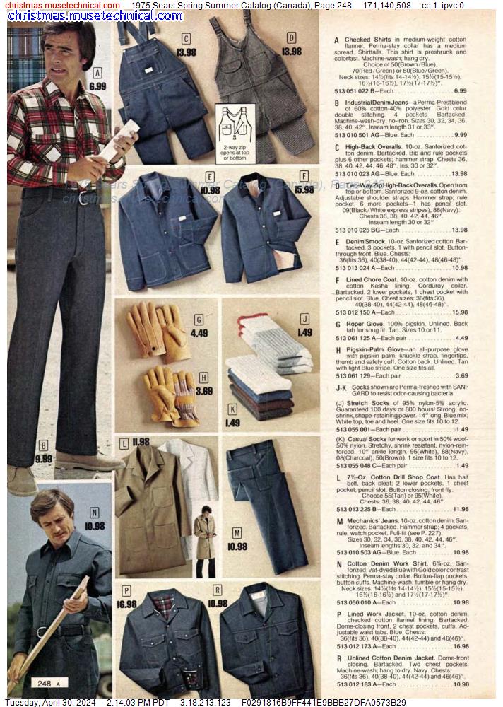 1975 Sears Spring Summer Catalog (Canada), Page 248