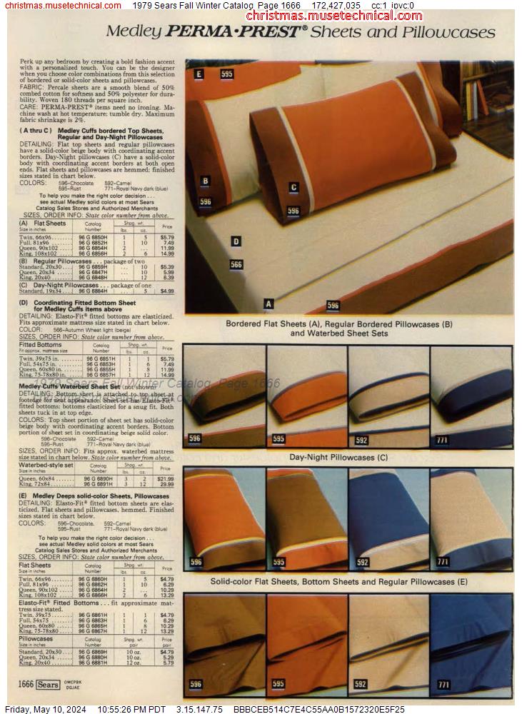 1979 Sears Fall Winter Catalog, Page 1666