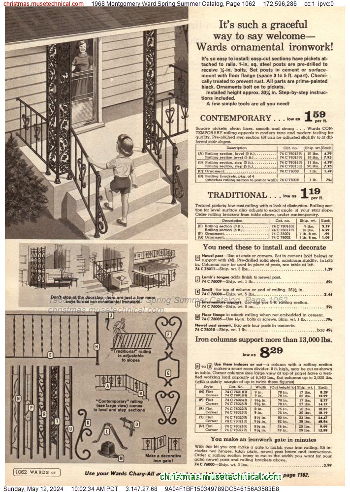 1968 Montgomery Ward Spring Summer Catalog, Page 1062