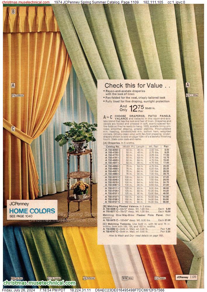1974 JCPenney Spring Summer Catalog, Page 1109