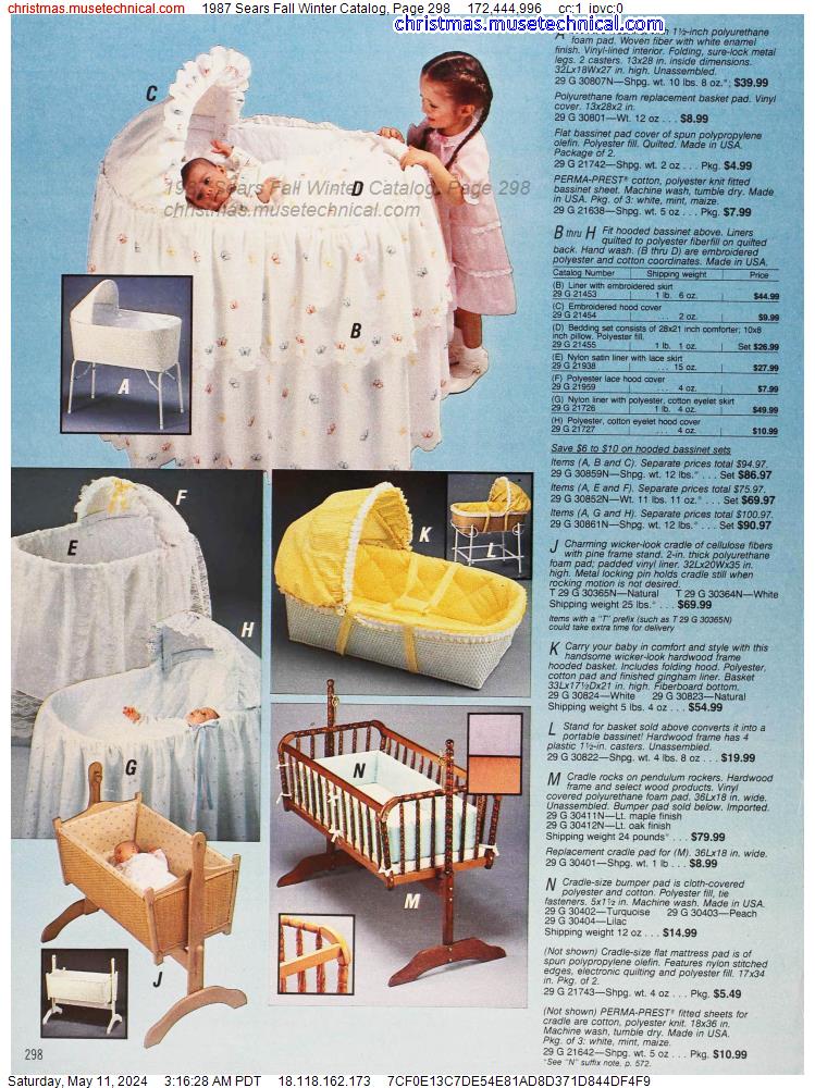 1987 Sears Fall Winter Catalog, Page 298