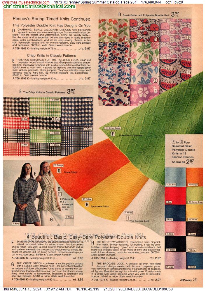 1973 JCPenney Spring Summer Catalog, Page 261