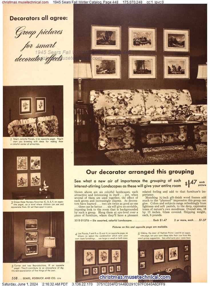 1945 Sears Fall Winter Catalog, Page 448