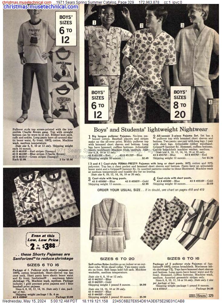 1971 Sears Spring Summer Catalog, Page 329
