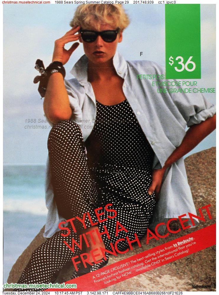 1988 Sears Spring Summer Catalog, Page 29 - Catalogs & Wishbooks