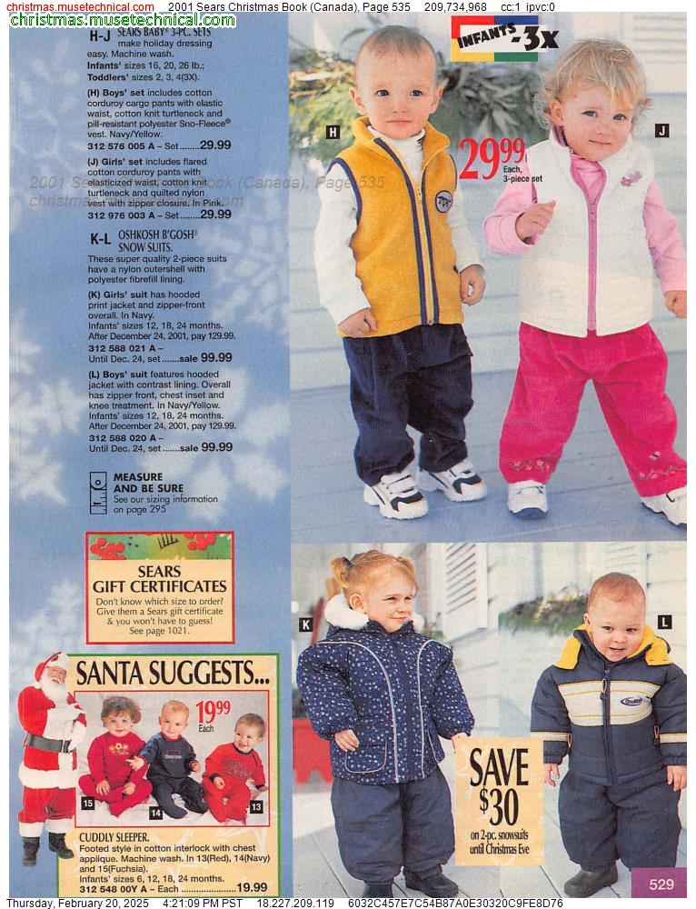 2001 Sears Christmas Book (Canada), Page 535