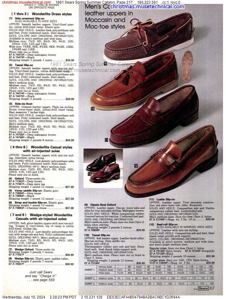 1981 Sears Spring Summer Catalog, Page 317