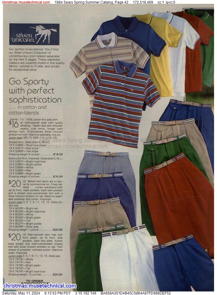 1984 Sears Spring Summer Catalog, Page 42
