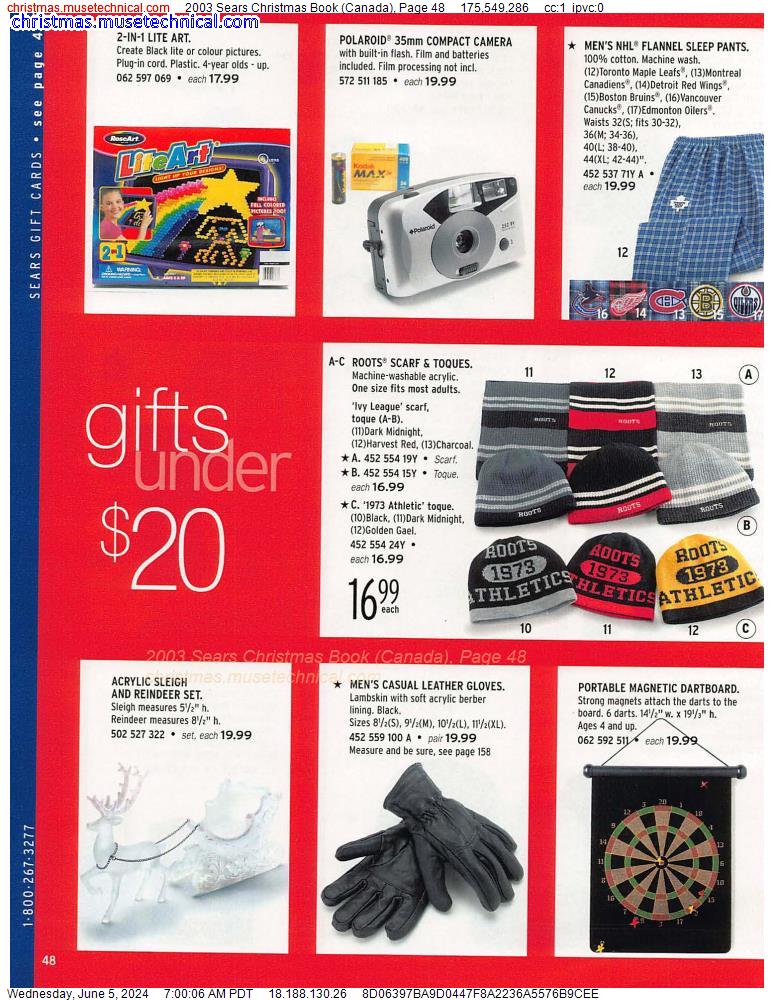 2003 Sears Christmas Book (Canada), Page 48