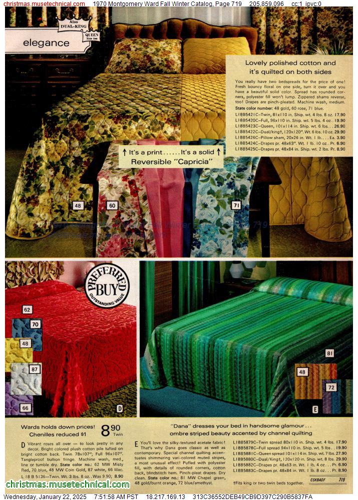 1970 Montgomery Ward Fall Winter Catalog, Page 719