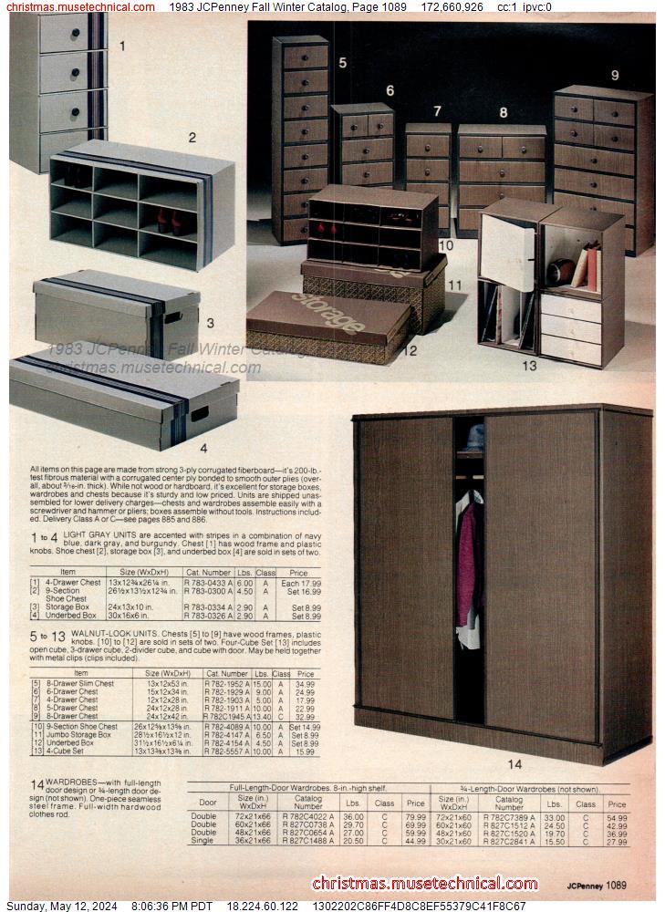 1983 JCPenney Fall Winter Catalog, Page 1089