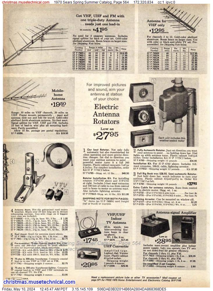 1970 Sears Spring Summer Catalog, Page 564