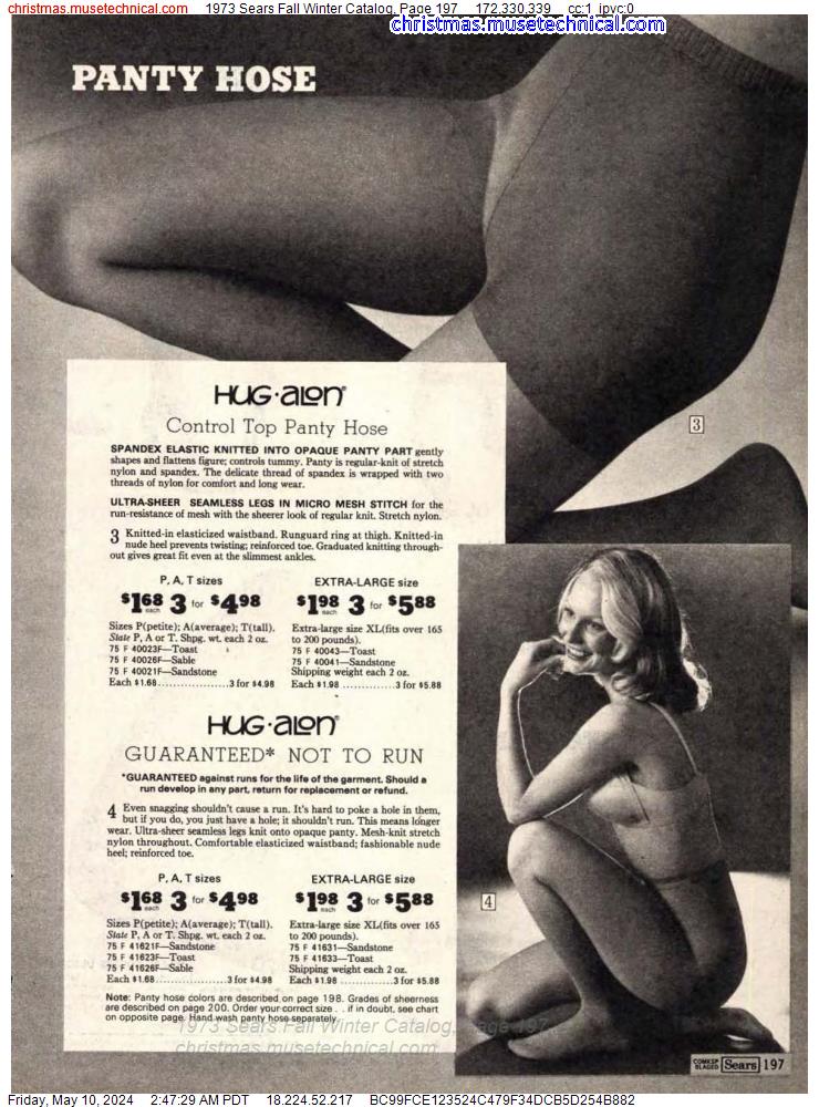 1973 Sears Fall Winter Catalog, Page 197