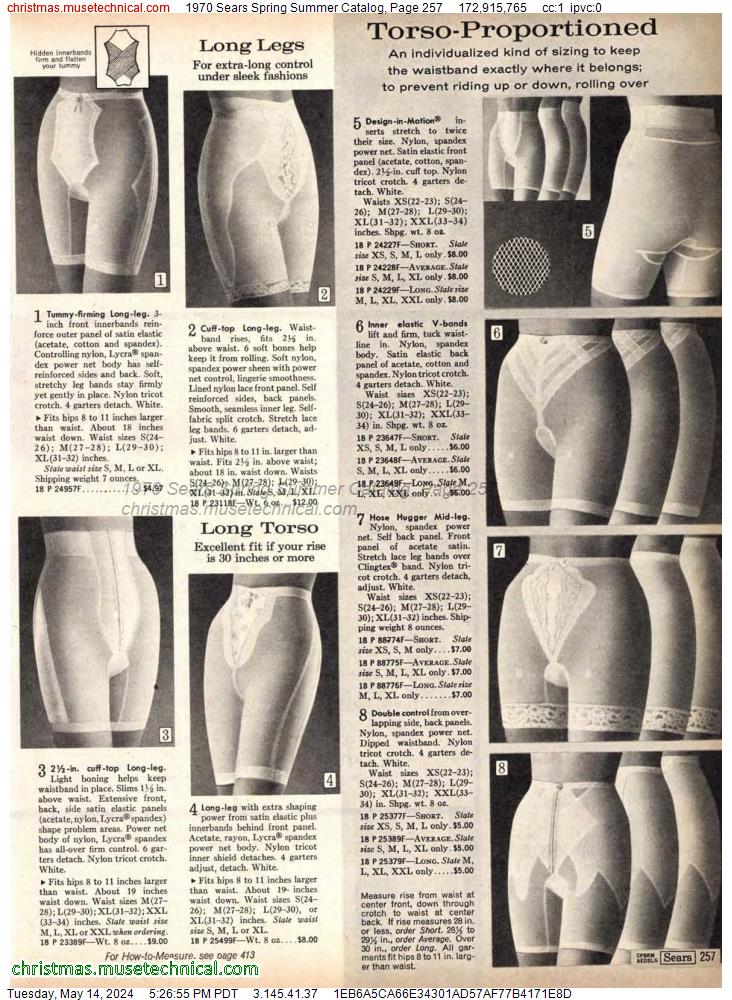 1970 Sears Spring Summer Catalog, Page 257