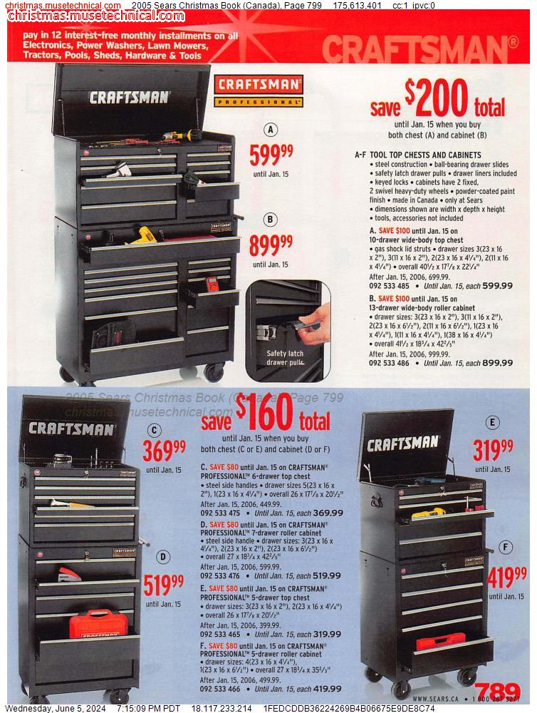 2005 Sears Christmas Book (Canada), Page 799