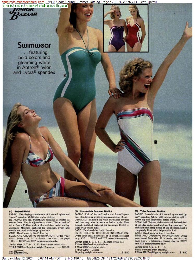 1981 Sears Spring Summer Catalog, Page 120