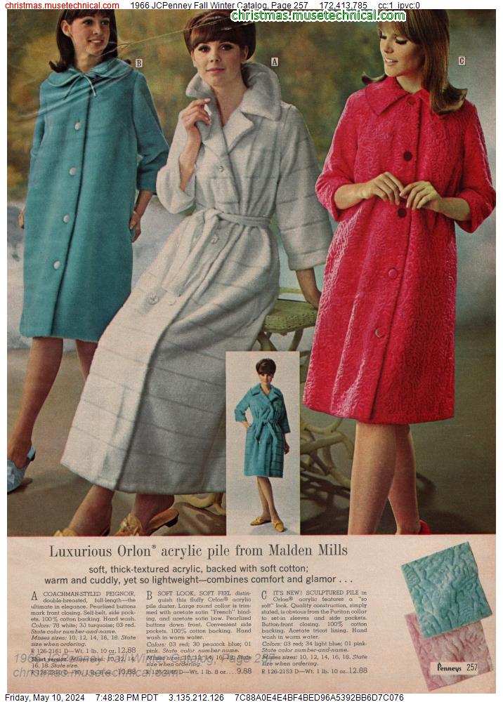 1966 JCPenney Fall Winter Catalog, Page 257