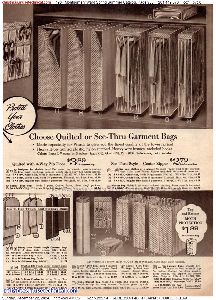 1964 Montgomery Ward Spring Summer Catalog, Page 355