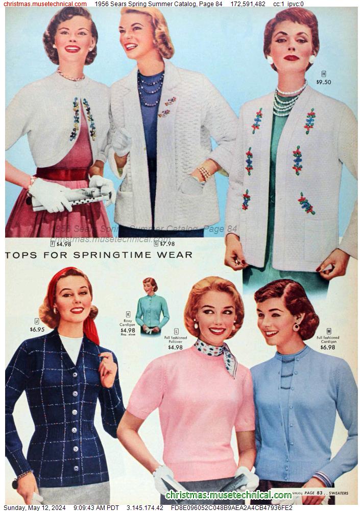 1956 Sears Spring Summer Catalog, Page 84