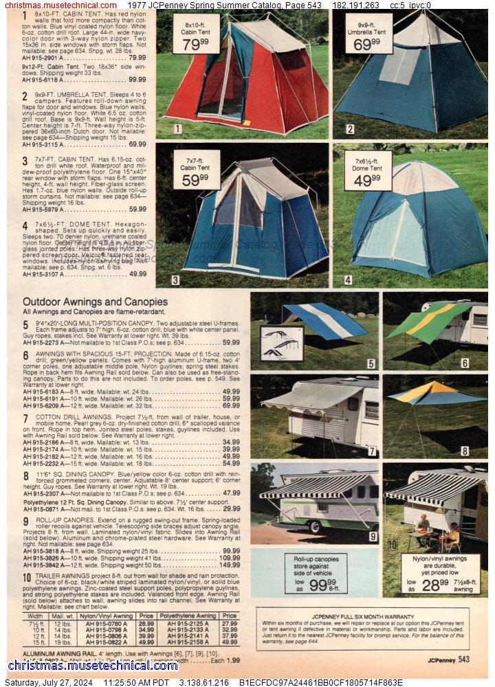 1977 JCPenney Spring Summer Catalog, Page 543