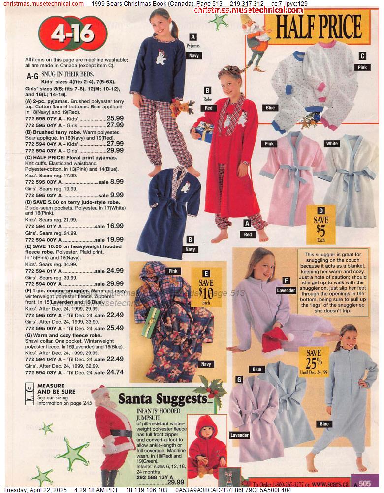 1999 Sears Christmas Book (Canada), Page 513