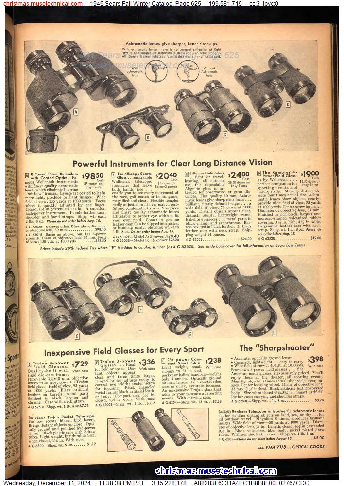 1946 Sears Fall Winter Catalog, Page 625