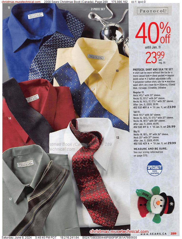 2008 Sears Christmas Book (Canada), Page 289