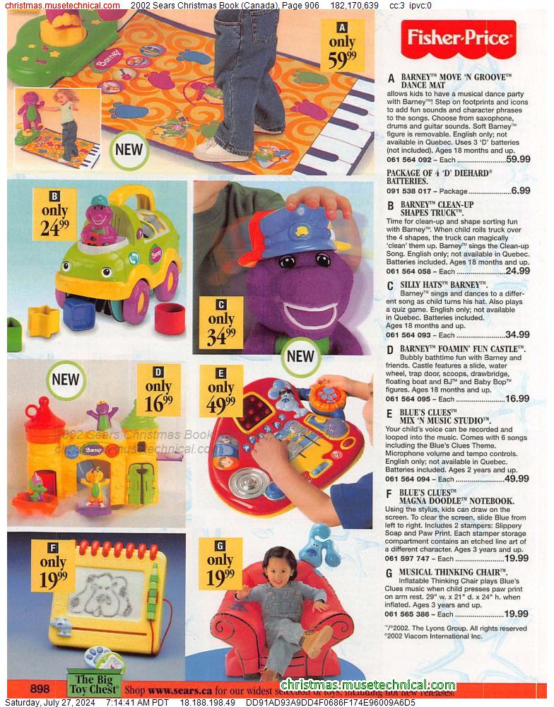 2002 Sears Christmas Book (Canada), Page 906