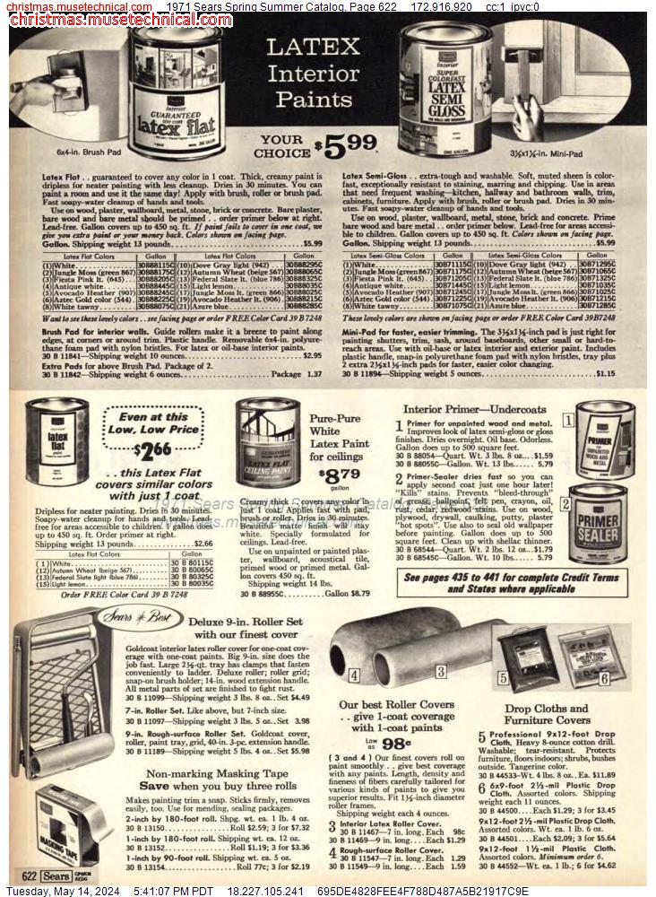 1971 Sears Spring Summer Catalog, Page 622