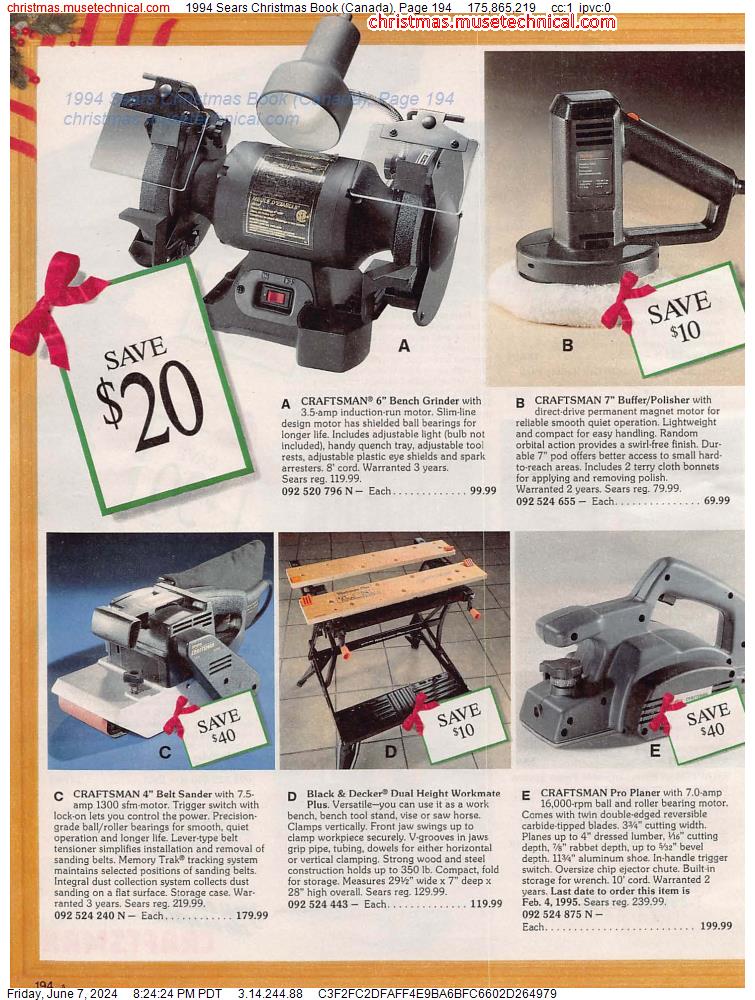 1994 Sears Christmas Book (Canada), Page 194