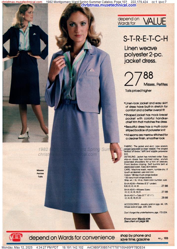 1982 Montgomery Ward Spring Summer Catalog, Page 103