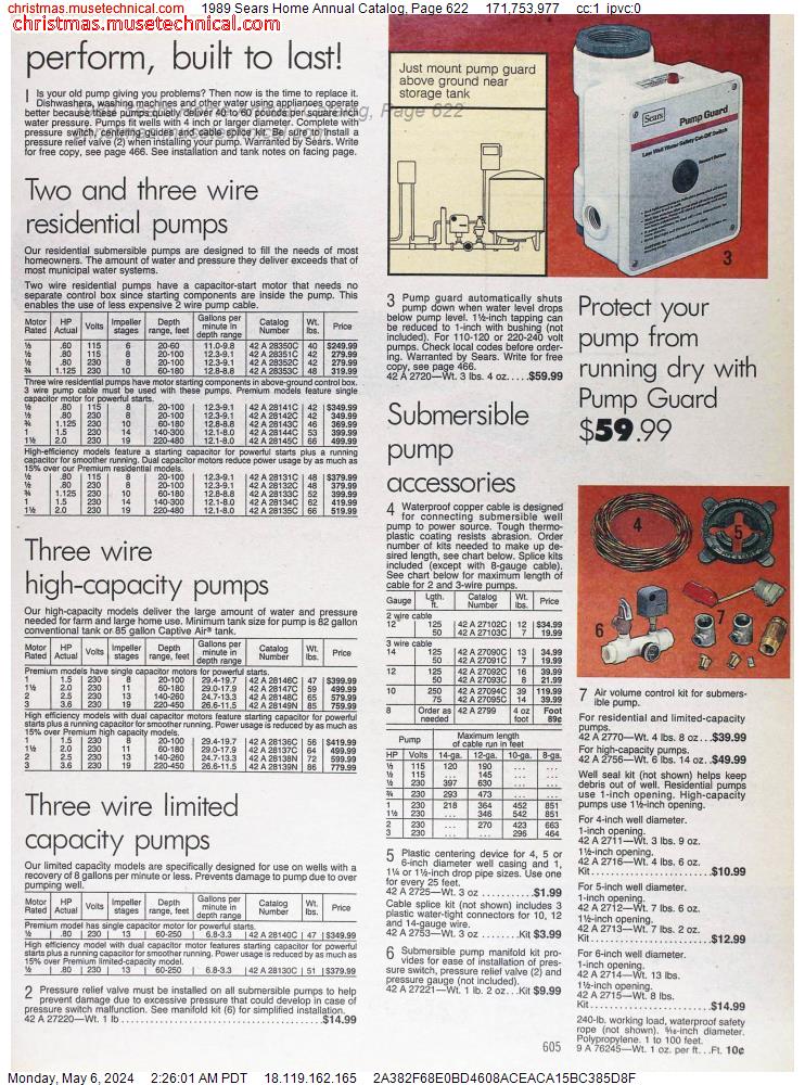 1989 Sears Home Annual Catalog, Page 622