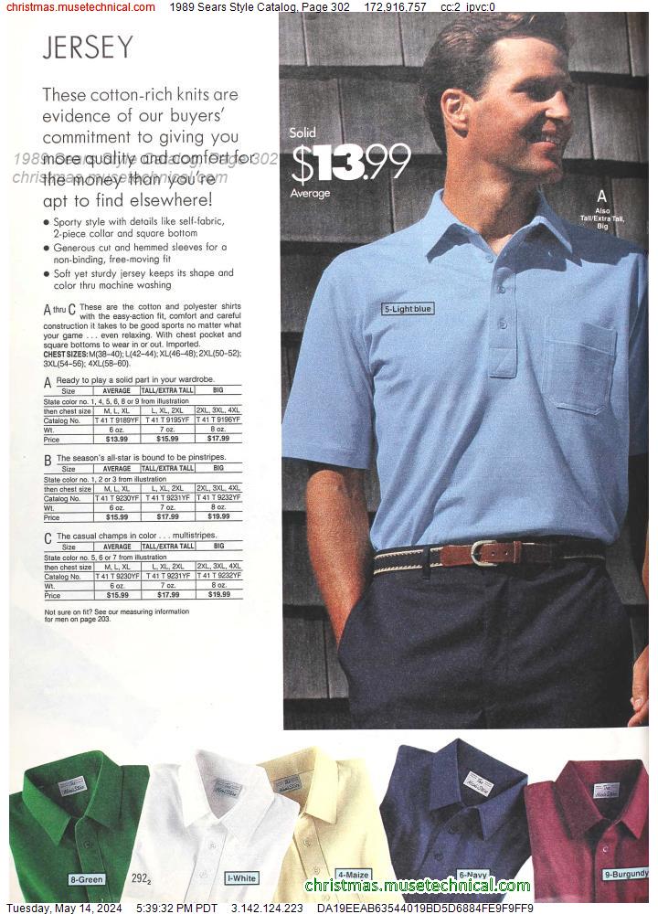 1989 Sears Style Catalog, Page 302