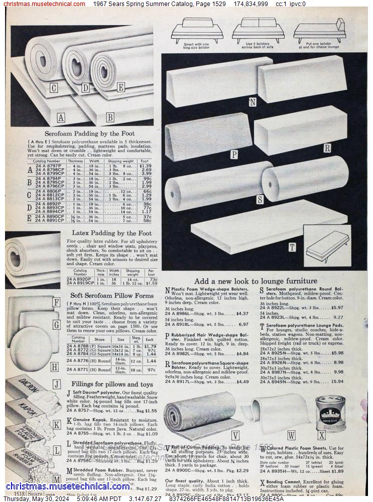 1967 Sears Spring Summer Catalog, Page 1529