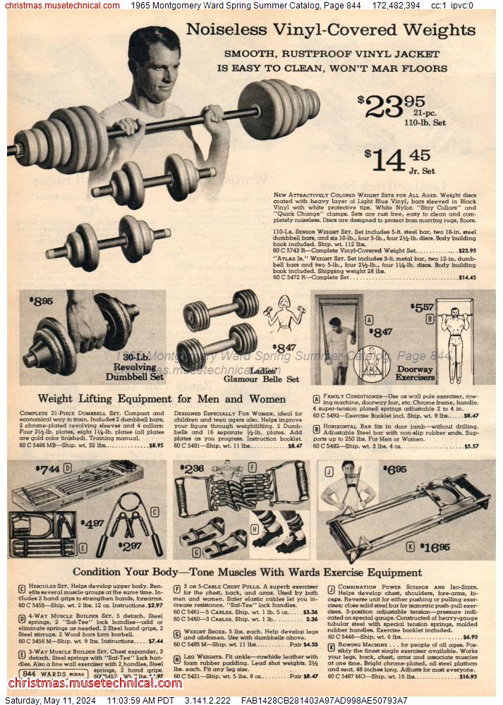 1965 Montgomery Ward Spring Summer Catalog, Page 844