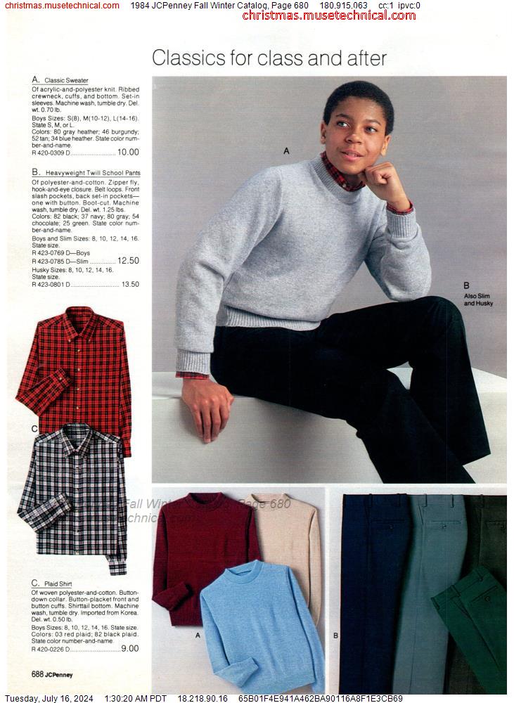 1984 JCPenney Fall Winter Catalog, Page 680