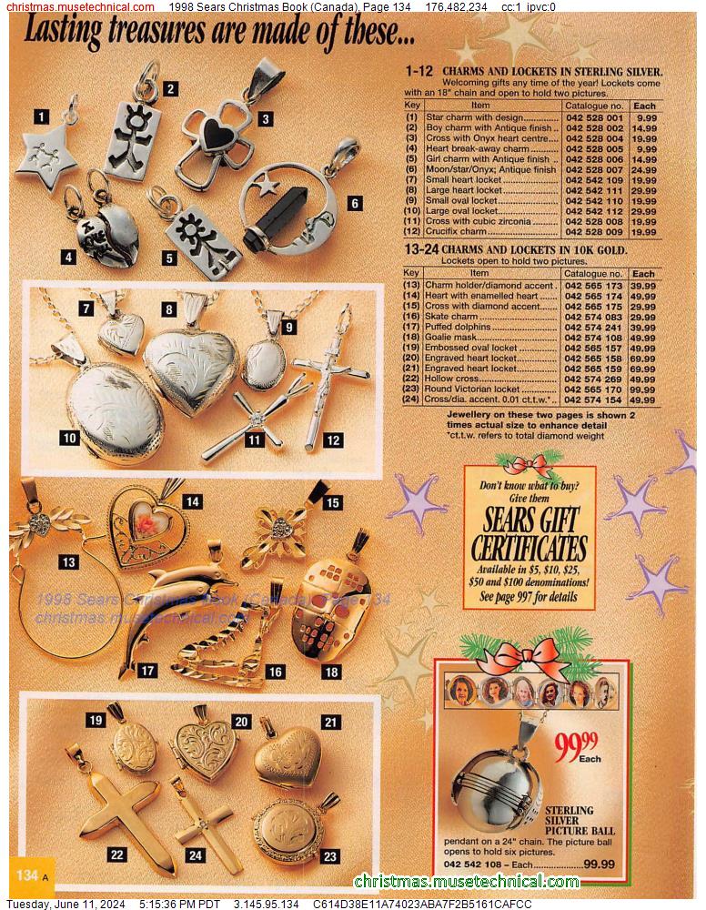 1998 Sears Christmas Book (Canada), Page 134