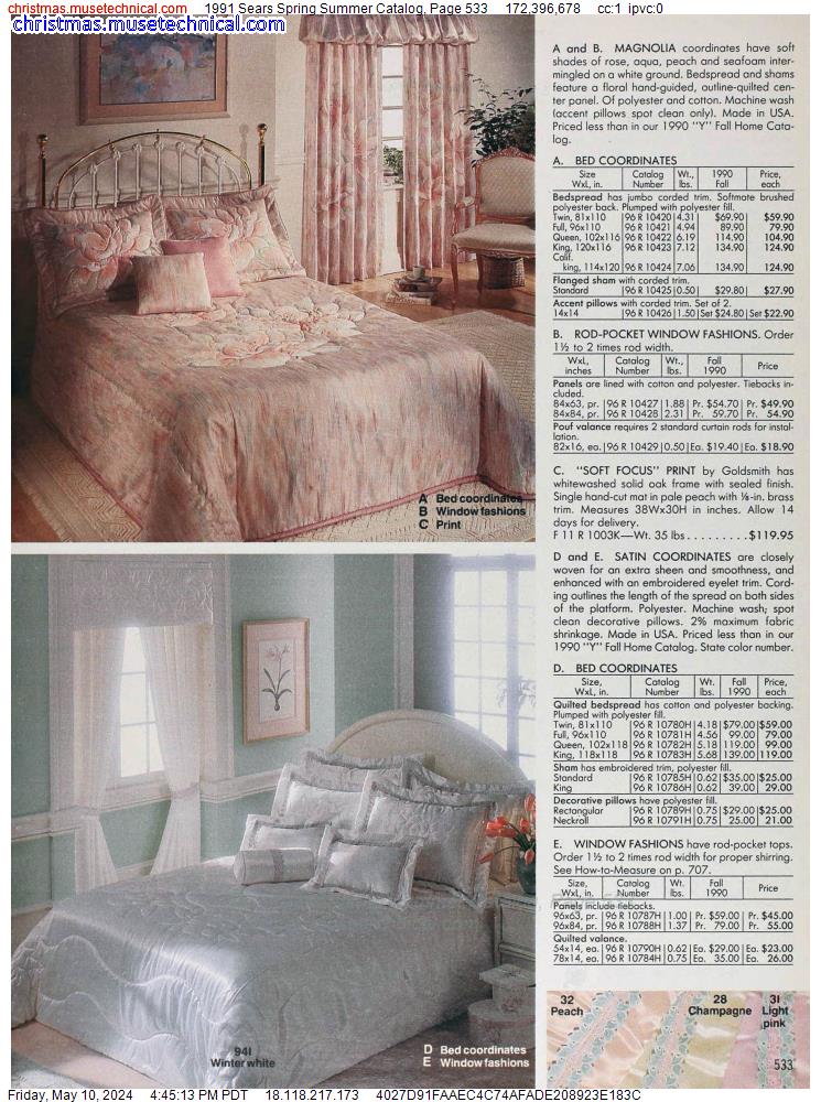 1991 Sears Spring Summer Catalog, Page 533