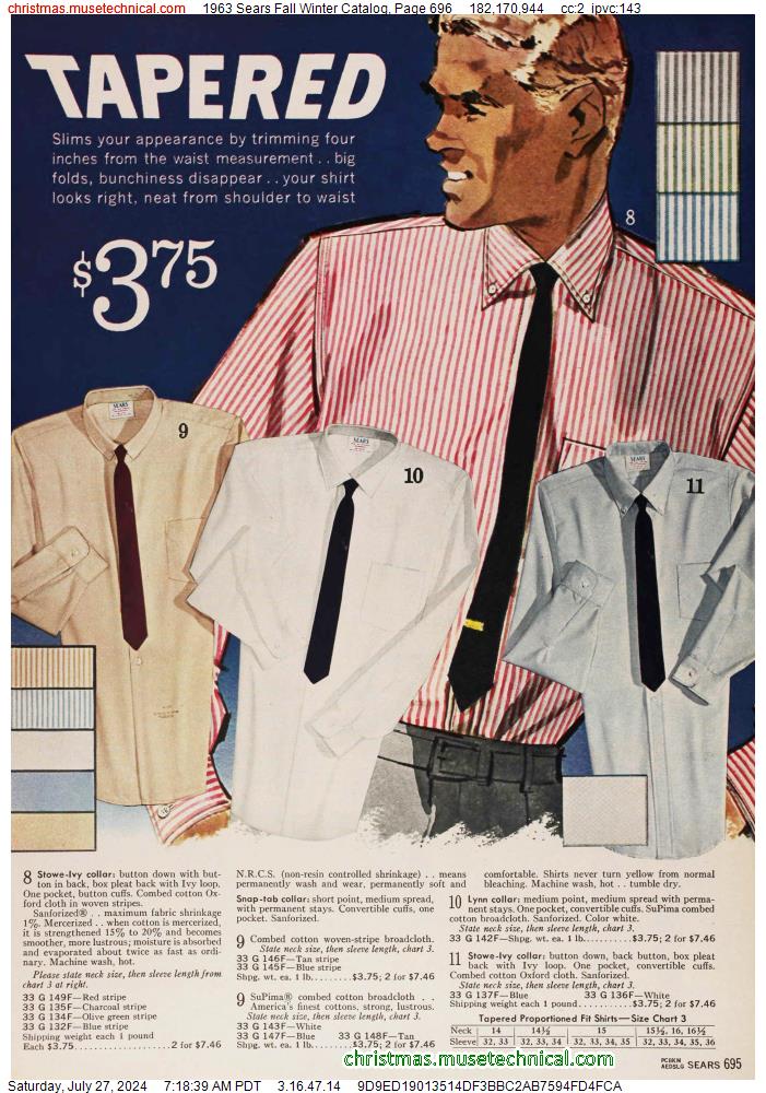 1963 Sears Fall Winter Catalog, Page 696