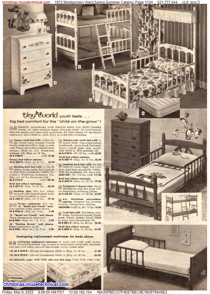 1972 Montgomery Ward Spring Summer Catalog, Page 1134