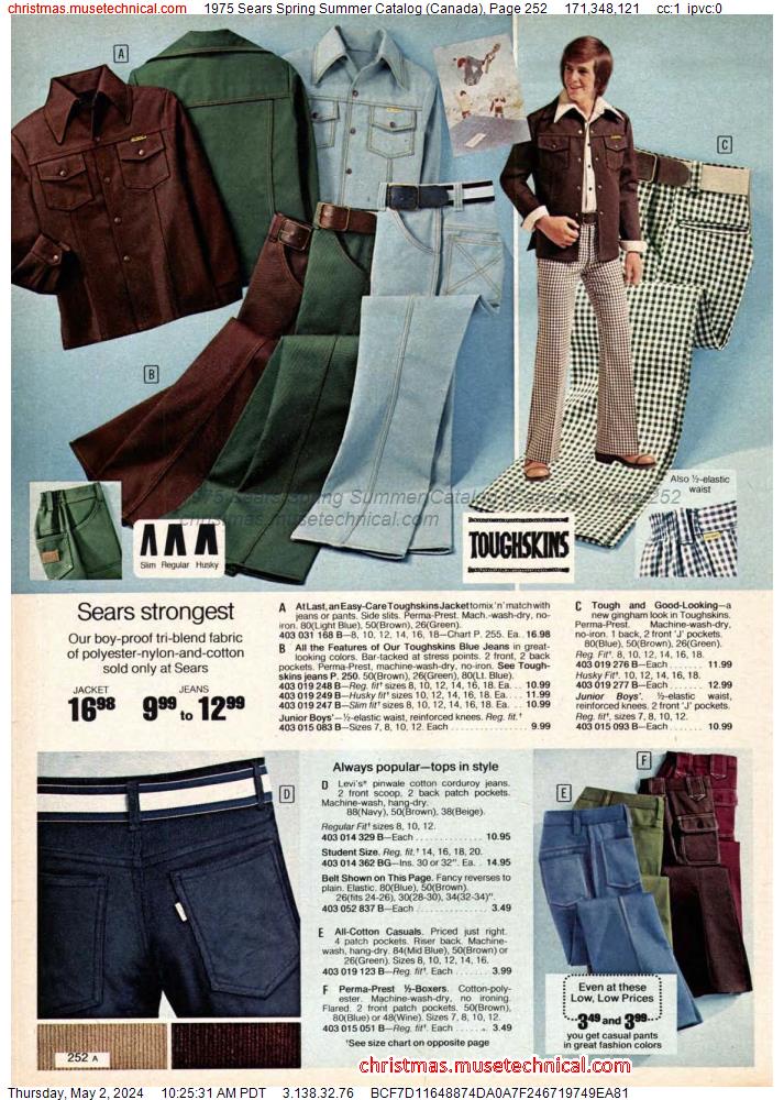 1975 Sears Spring Summer Catalog (Canada), Page 252