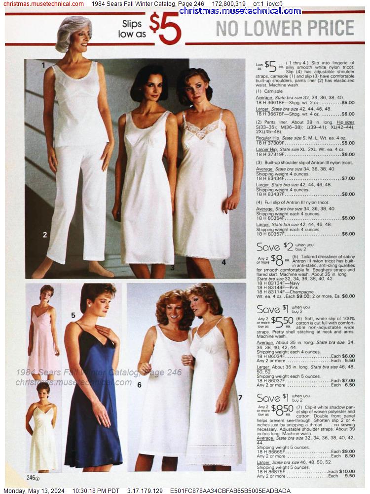 1984 Sears Fall Winter Catalog, Page 246