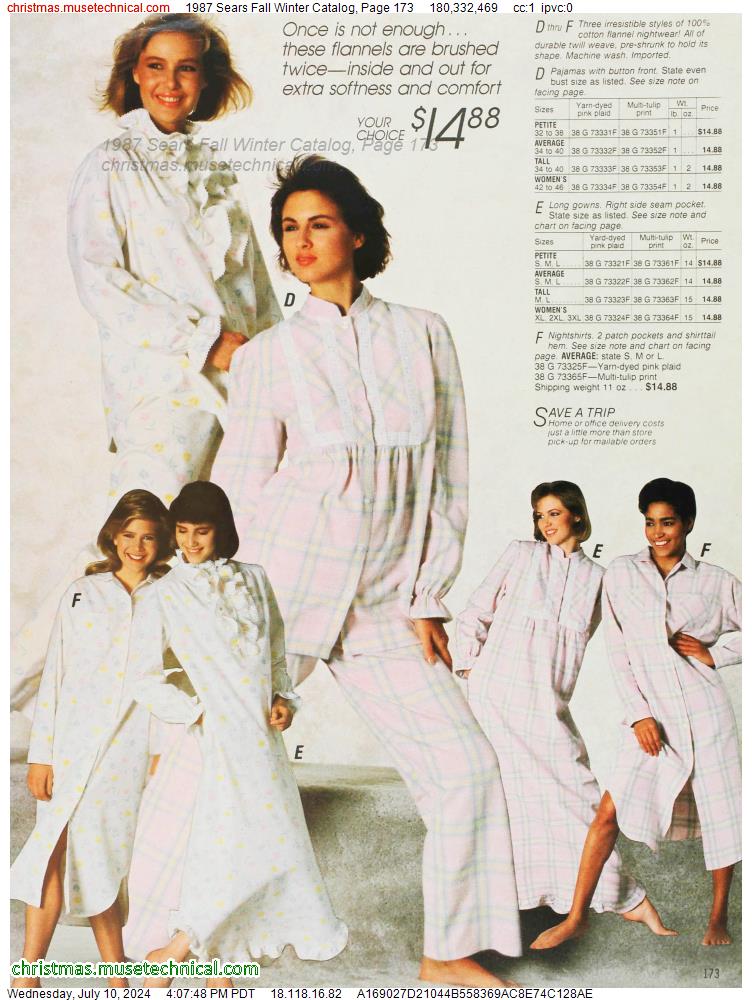 1987 Sears Fall Winter Catalog, Page 173