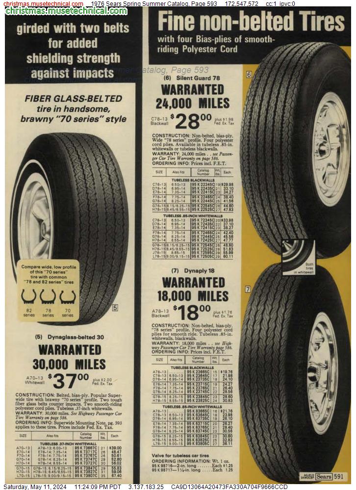 1976 Sears Spring Summer Catalog, Page 593
