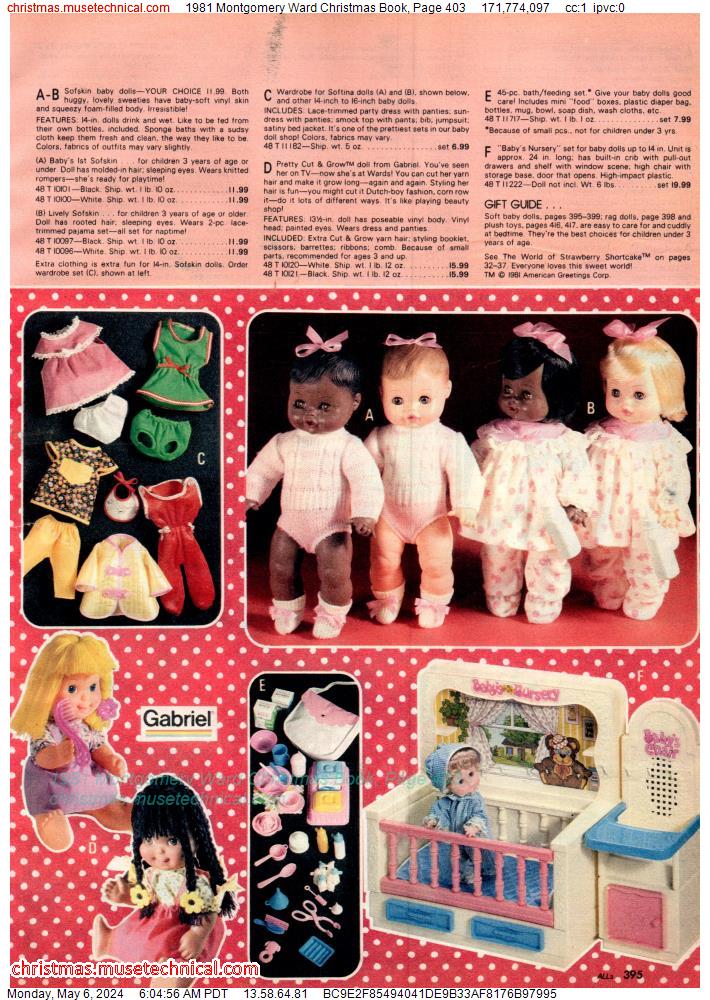 1981 Montgomery Ward Christmas Book, Page 403