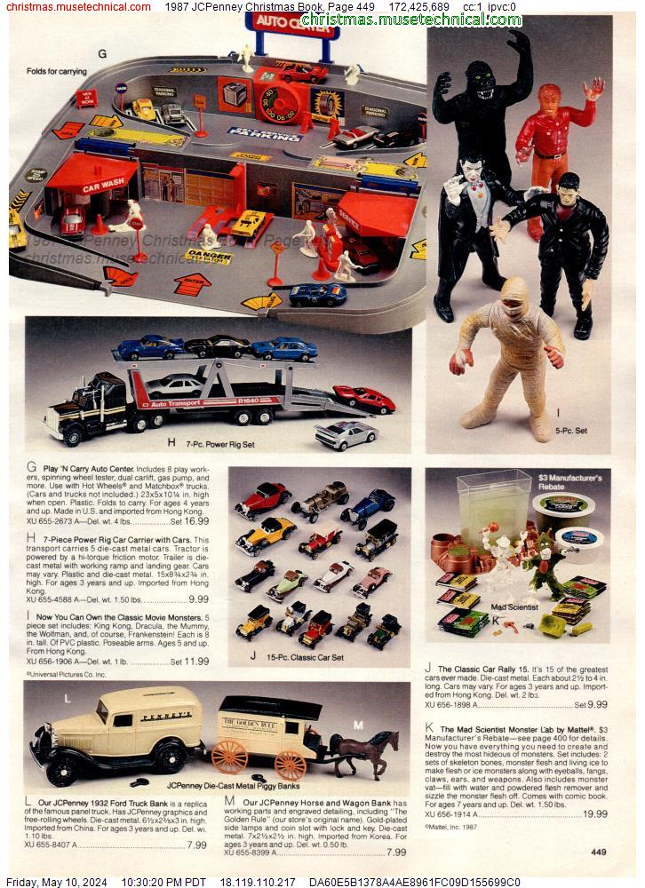 1987 JCPenney Christmas Book, Page 449