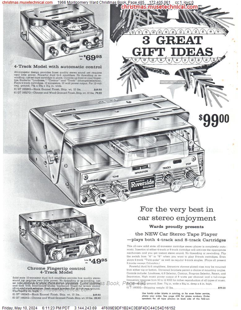 1966 Montgomery Ward Christmas Book, Page 485