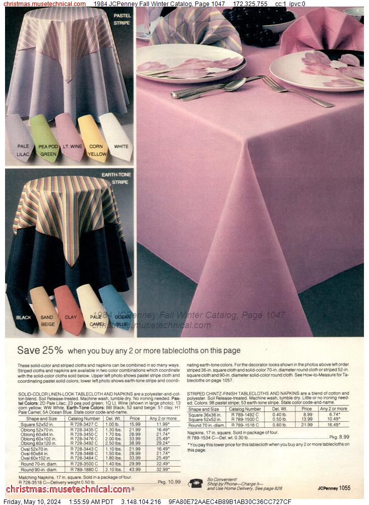1984 JCPenney Fall Winter Catalog, Page 1047