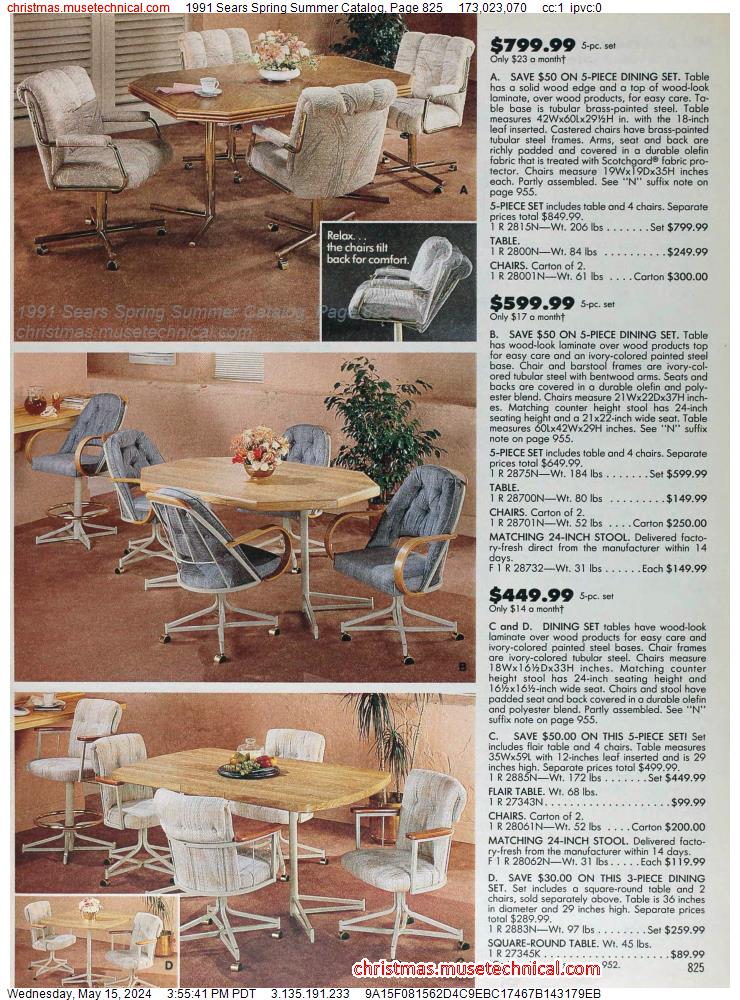 1991 Sears Spring Summer Catalog, Page 825